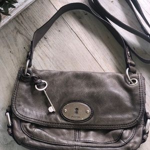 Fossil Crossbody Purse- Gray